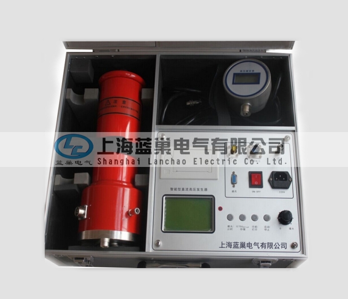 ZGF-120KV/2mA大屏智能直流高壓發(fā)生器。應用AIPWM技術，對PWM技術的不準確線性度進行了調整，使儀器精度得到了大幅度提高。并采用AI技術設定過壓保護和過流保護取代了數(shù)字撥盤開關只能設定電壓值